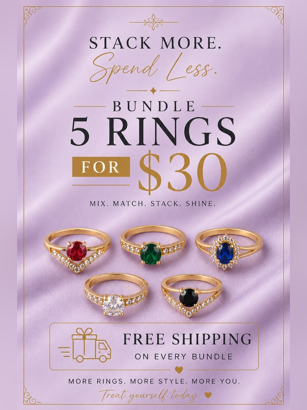 LIVE SHOW FREE SHIPPING EVENT: Gold Women’s Ring